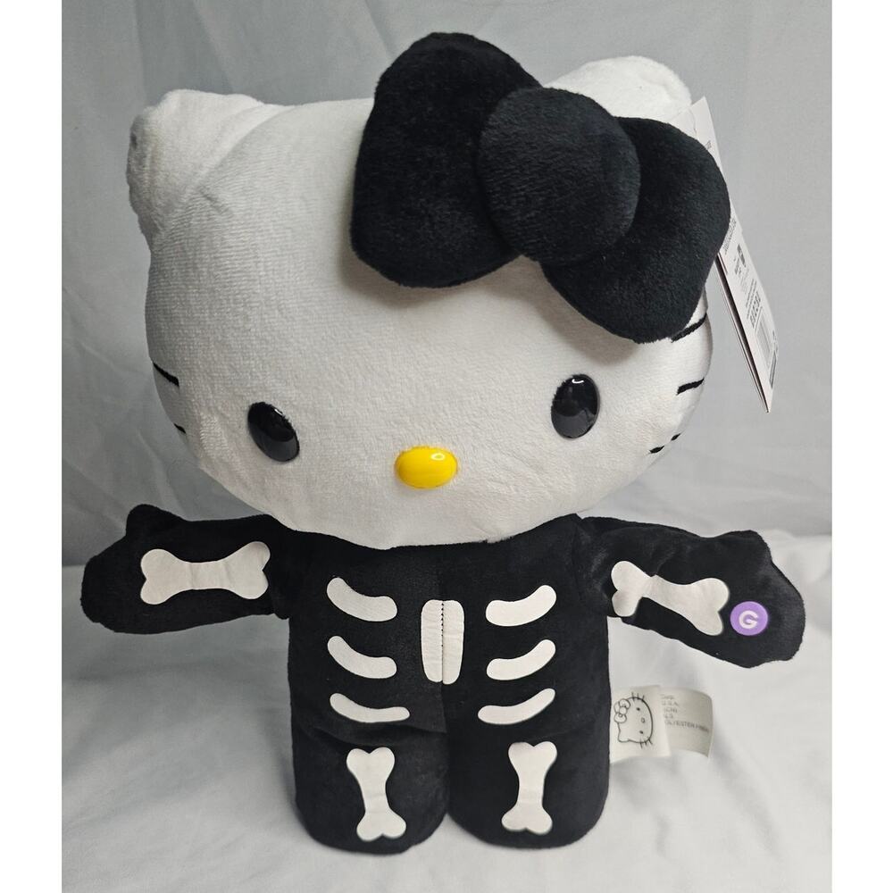 Hello Kitty Halloween musical Side Stepper Skeleton Plush